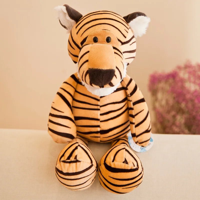 ANIMORO – Soft Jungle Plush Toys for Children with Lion, Elephant & Tiger Designs