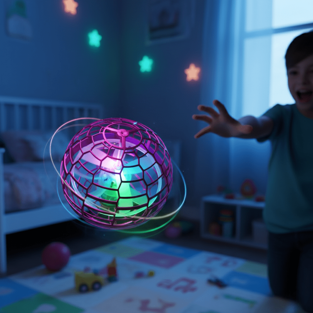 FLYORB – Hand-Controlled Magic Flying Spinner with LED Effects